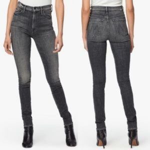 MOTHER Women's Skinny Jeans in Dark Gray